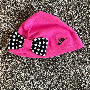 Nike Kids Pink Polka Dot Bow Hat
